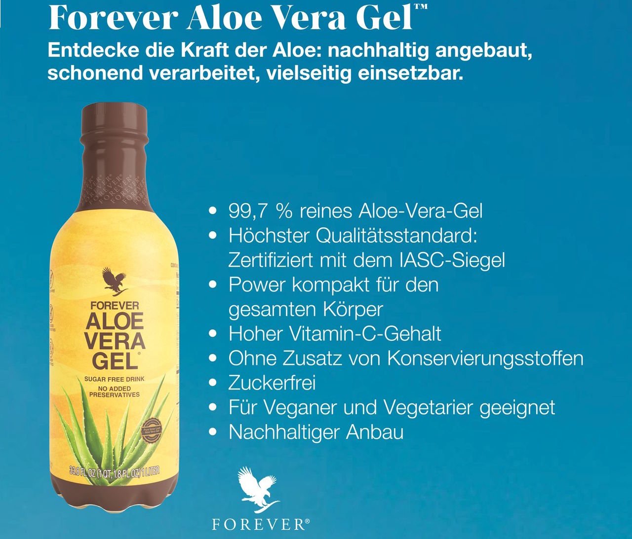 Forever Aloe Vera Gel 99,7% - 12 Liter - 3 Monatskur - my - aloe24.shop - Forever Living