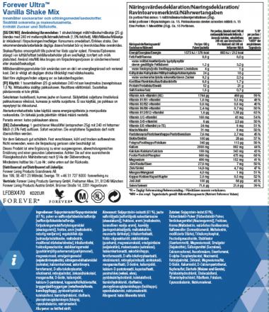 Forever Ultra Shake - Vanilla - my - aloe24.shop - Forever Living