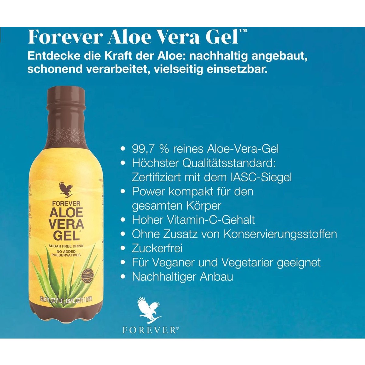 aloe vera gel im kühlschrank aufbewahren Forever Aloe Vera Gel - 1 Liter